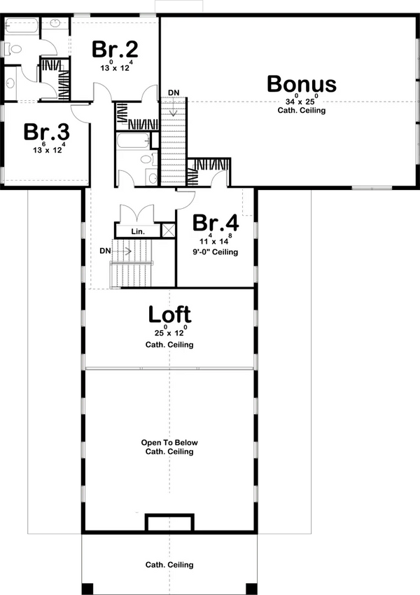 Stillwater House Plan Two Story, 3 Garage Farmhouse Plan